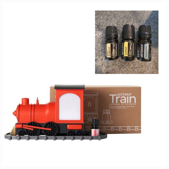 New DOTERRA Train Aroma Diffuser Essenatial Oil Holder + 3 oils - Picture 1 of 5
